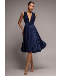 Goddiva - Soft Touch Multi Way Open Back Midi Dress - Lyst