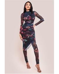 Goddiva - Printed Sheer Leggings - Lyst