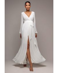 Goddiva - Wrap Back Maxi With Front Slit Chi On Maxi - Lyst