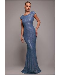 Goddiva - Cowl Back Sequin Maxi - Lyst