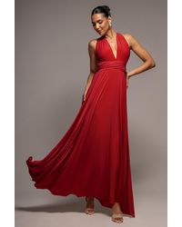 Goddiva - Multiway Tie-Up Maxi Dress - Lyst