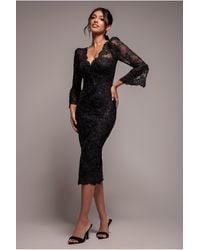 Goddiva - Scallop Lace Midi - Lyst