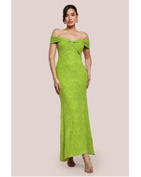 Goddiva - Front Knot Twist Maxi Dress - Lyst