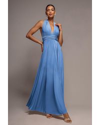 Goddiva - Multiway Tie-Up Maxi Dress - Lyst