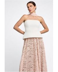 Goddiva - Floral Lace Scarf - Lyst