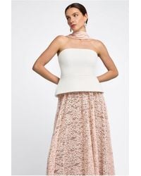 Goddiva - Floral Lace Scarf - Lyst