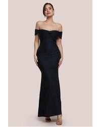Goddiva - Front Knot Twist Maxi Dress - Lyst