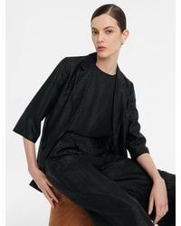 GOELIA - 18 Momme Xiang Yun Silk One Button Blazer - Lyst