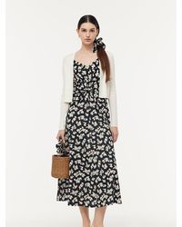GOELIA - 100% Cotton Strap Maxi Dress And Lyocell Cardigan Two-Piece Set - Lyst