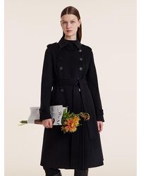 GOELIA - Wool And Cashmere Double-Breasted Lapel Coat - Lyst