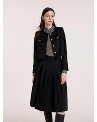 GOELIA - College Style Short Jacket And Skirt Set - Lyst