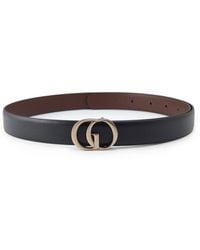 GOELIA - Go Letter Leather Belt Size Medium - Lyst
