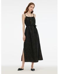 GOELIA - 25Mm Xiang Yun Silk Jacquard Adjustable Straps Maxi Dress - Lyst