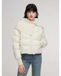 GOELIA - Cocoon Knitted Convertible Collar Goose Down Jacket - Lyst