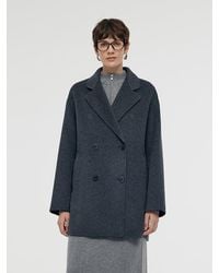 GOELIA - Wool Double-Breasted Coat - Lyst