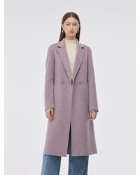 GOELIA - 100% Wool Double-Faced Slim Fit Overcoat - Lyst