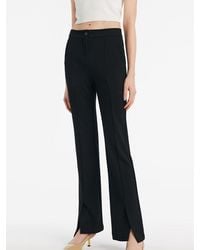 GOELIA - Mid-Rise Slit Micro-Flared Pants - Lyst