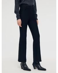 GOELIA - Fleece Lined Micro-Flared Ankle Length Pants - Lyst