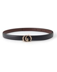 GOELIA - Go Letter Leather Belt Size Small - Lyst
