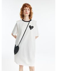 GOELIA - Heart Shaped Mini T-Shirt Dress With Crossbody Bag - Lyst