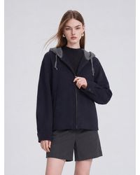 GOELIA - [Preview] 100% Wool Double-Faced Hooded Jacket - Lyst