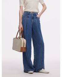 GOELIA - 100% Tencel Denim Adjustable Waist Jeans - Lyst