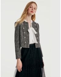 GOELIA - Classic Tweed Cropped Jacket - Lyst