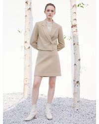 GOELIA - Crop Blazer And Skirt Two-Piece Suit - Lyst