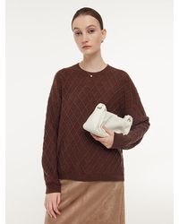 GOELIA - Wool Blend Sequins Sweater - Lyst