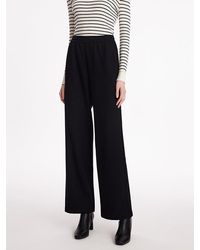 GOELIA - Knitted Straight Pants With Elastic Waistband - Lyst