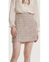 GOELIA - A-Line Woolen Tweed Mini Skirt - Lyst