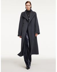 GOELIA - 100% Wool Double-Faced Self-Tie Belt Overcoat - Lyst