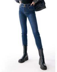 GOELIA - Slim Fit Ankle Length Jeans - Lyst