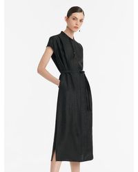 GOELIA - Pre-Order 18 Momme Xiang Yun Silk Slit Cheongsam Qipao Maxi Dress With Belt - Lyst