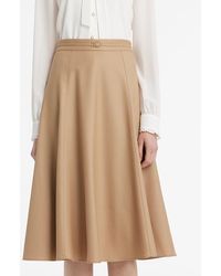 GOELIA - Worsted Wool A-Line Half Skirt - Lyst