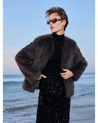 GOELIA - Eco-Friendly Fur Short Coat - Lyst