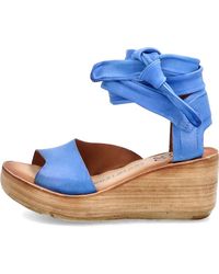 A.s.98 Riemensandale noa  in Blau Damen Schuhe Absätze Sandalen mit Keilabsatz 