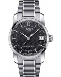 Tissot , Uhr Automatikuhr T-Classic Titanium Powermatic 80 - Schwarz