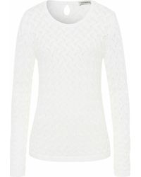 Uta Raasch Synthetik Rundhals-pullover in Weiß Damen Bekleidung Pullover und Strickwaren Pullover 