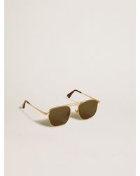 Golden Goose - Aviator Style Sunglasses With Frame And Lenses - Lyst