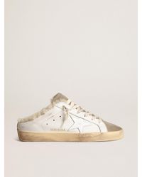 Golden Goose - Super-Star Sabots With Leather Star And Shearling Lining - Lyst