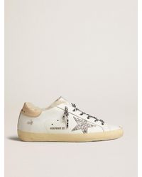 Golden Goose - Super-Star Ltd With Shearling Lining And Glitter Star - Lyst