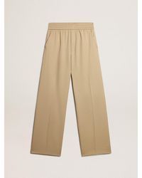Golden Goose - ’S Sand-Colored Joggers With Pocket On The Back - Lyst