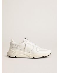 Golden Goose - Running Sole Uomo Bio-Based Con Stella E Talloncino Bianchi, Uomo, Taglia - Lyst