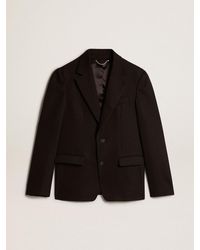 Golden Goose - Wool And Viscose Blend Single-Breasted Blazer - Lyst