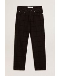 Golden Goose - Cotton Pants With 3D-Effect Checked Pattern - Lyst