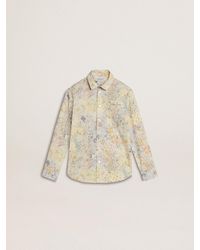 Golden Goose - Girls' Cotton Shirt With Floral Print - Lyst