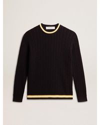Golden Goose - ’S Round-Neck Sweater With Contrasting Ribbing - Lyst
