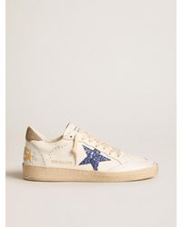 Golden Goose - Ball Star With Glitter Star And Dove- Suede Heel Tab - Lyst