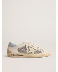 Golden Goose - Bio-Based Super-Star With Glitter And Leather Star - Lyst
